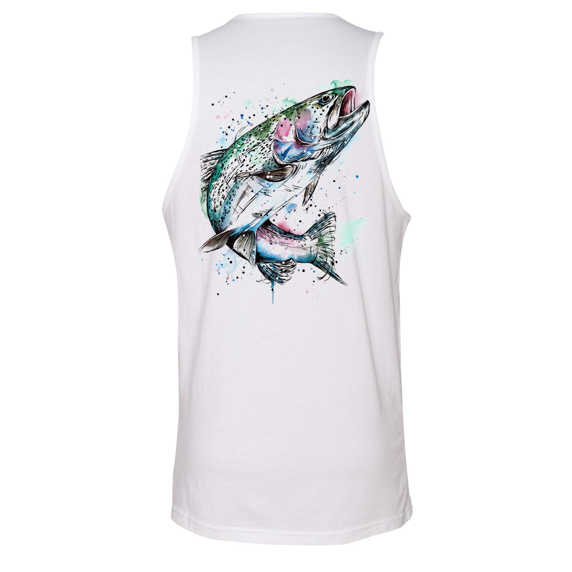 Mens Medium White Style_Tank Top